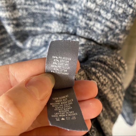 aerie Cowl Pullover Sweater Blue Sz Small - Picture 8 of 12